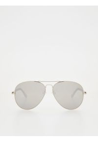 Reserved - Okulary przeciwsłoneczne aviator - srebrny. Kolor: srebrny