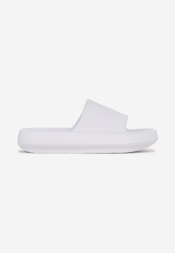 Born2be - Białe Klapki z Pianki o Minimalistycznym Designie Kaseis. Okazja: na plażę, na co dzień. Kolor: biały. Styl: casual, sportowy