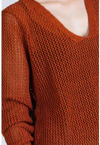 Monnari - Sweter długi rękaw damski. Kolor: brązowy. Długość rękawa: długi rękaw. Długość: długie #4