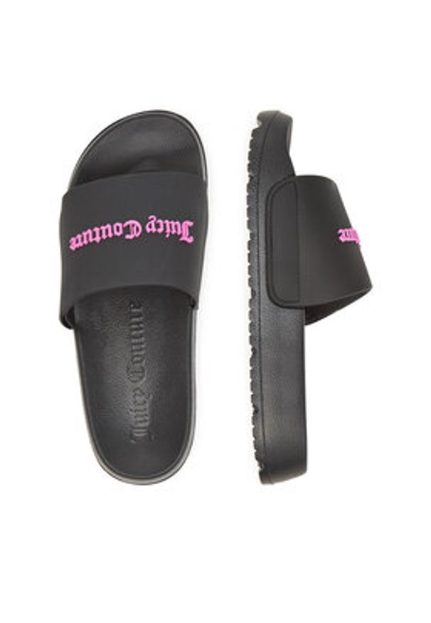 Juicy Couture Klapki PJC2 Czarny. Kolor: czarny. Materiał: syntetyk