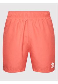 Adidas - adidas Szorty kąpielowe adicolor Essentials Trefoil HE9423 Różowy Regular Fit. Kolor: różowy. Materiał: syntetyk #4