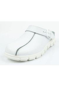 Klapki chodaki buty medyczne Abeba W 57310 białe. Kolor: biały. Materiał: skóra #3