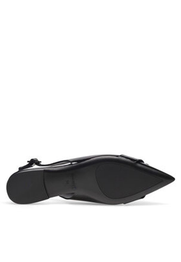 Gino Rossi - GINO ROSSI Baleriny AGORA-V1166-01-1 Czarny. Kolor: czarny. Materiał: lakier, skóra