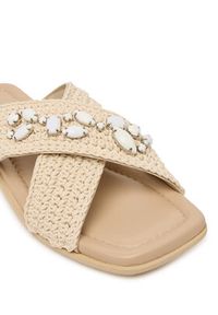 Inuikii Klapki Woven Crossed Stones 1004.003.0611 Beżowy jasny. Kolor: beżowy. Materiał: materiał #5