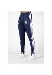 GORILLA WEAR - Stratford Track Pants - granatowe spodnie dresowe. Kolor: niebieski. Materiał: dresówka