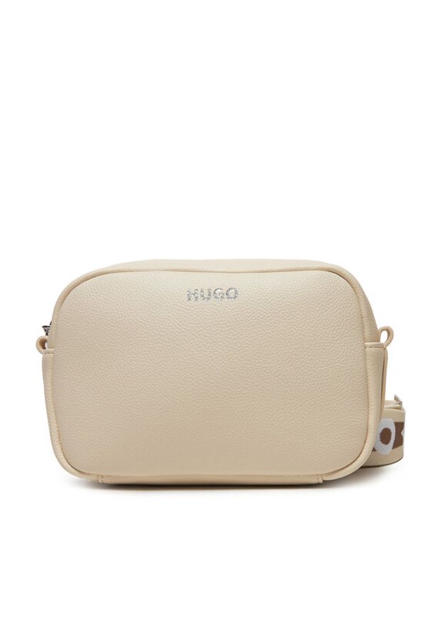 Hugo - HUGO Torebka Bel 50490172 Écru. Materiał: skórzane