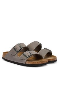 Birkenstock Klapki Arizona Sfb 1013645 Szary. Kolor: szary. Materiał: skóra, zamsz #4