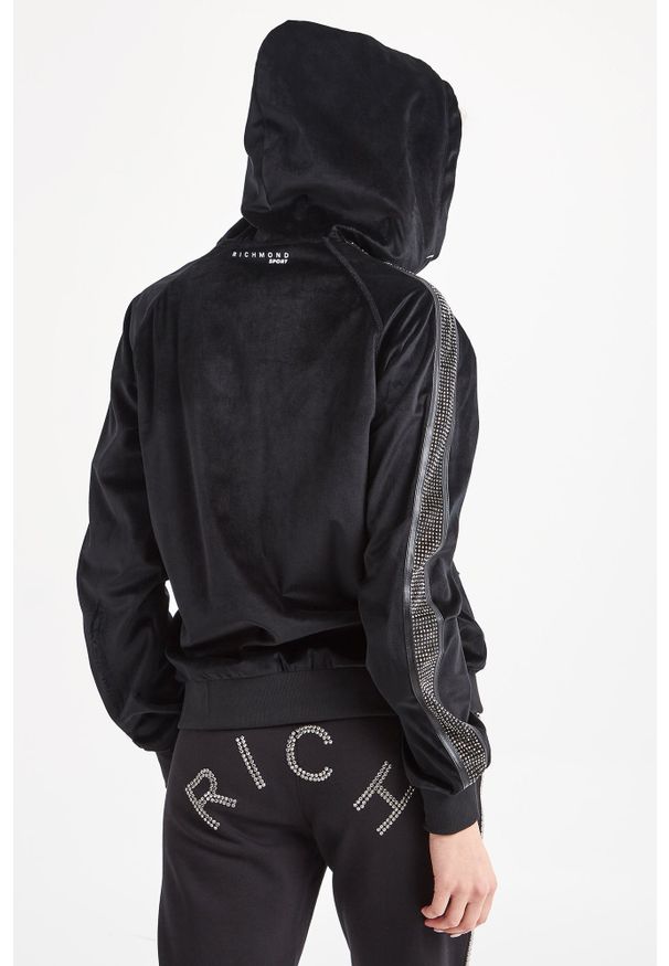 Bluza John Richmond Sport z kapturem, z haftami