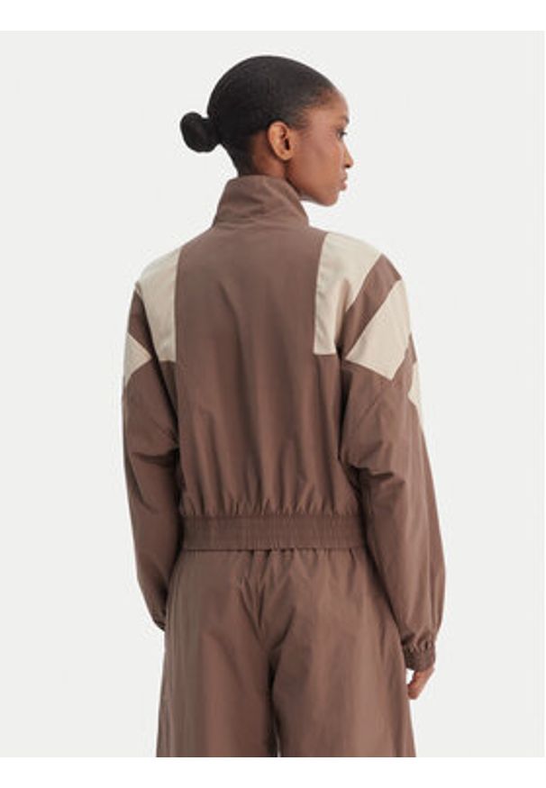 Adidas - adidas Bluza Blocked Washed KD8787 Brązowy Oversize. Kolor: brązowy. Materiał: syntetyk