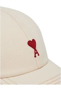 AMI PARIS Czapka z daszkiem UCP116.DE0039 Écru. Materiał: bawełna, materiał