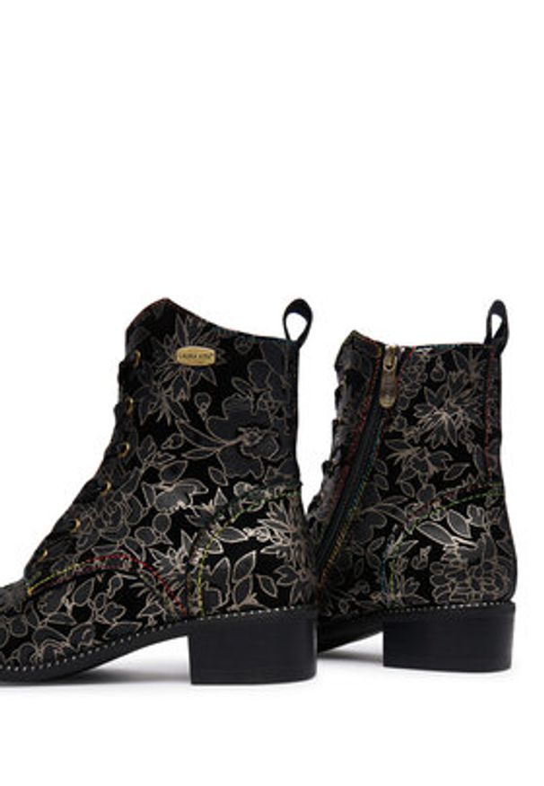 Laura Vita Trzewiki Emcmao 26 Czarny. Kolor: czarny. Materiał: skóra