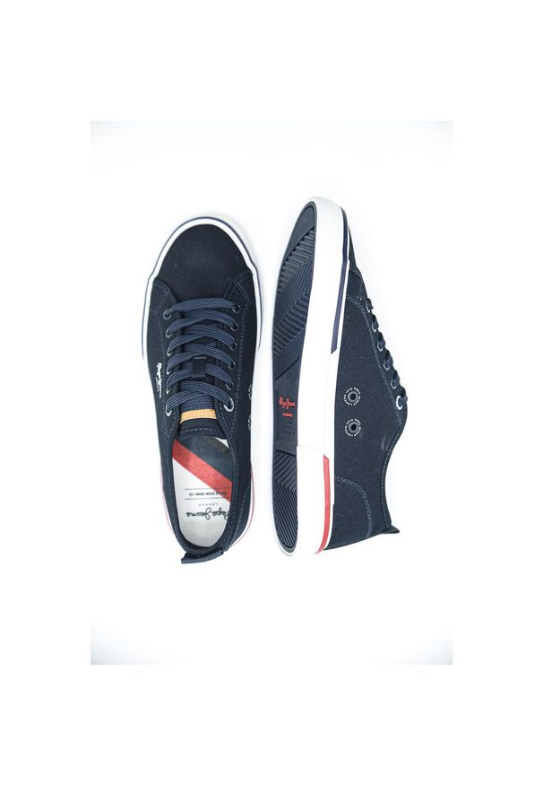 Trampki Pepe Jeans Kenton Smart 22, Mężczyźni. Kolor: niebieski. Materiał: materiał