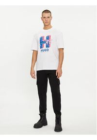 Hugo T-Shirt Nentryle 50513411 Biały Relaxed Fit. Kolor: biały. Materiał: bawełna #4