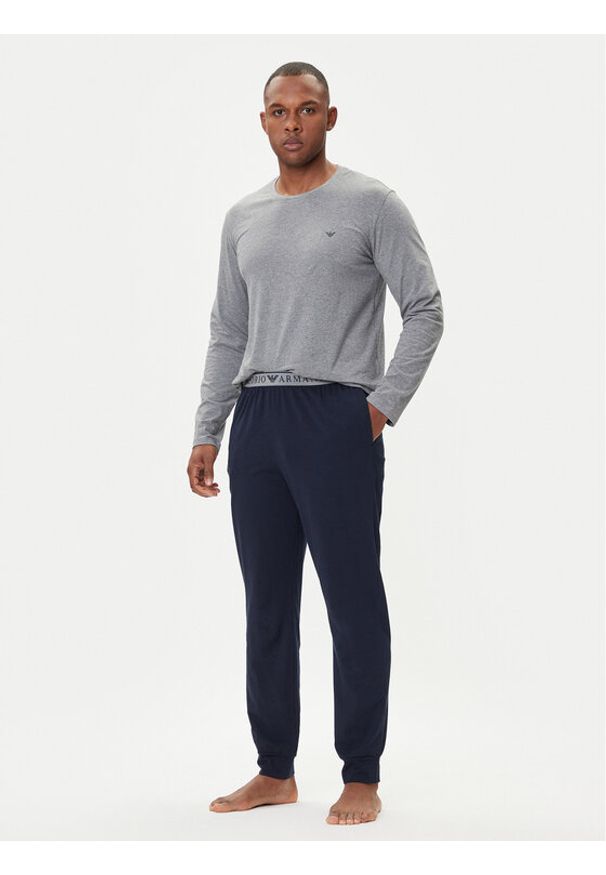 Emporio Armani Underwear Piżama EM000610 AF10776 M8098 Szary Regular Fit. Kolor: szary. Materiał: bawełna