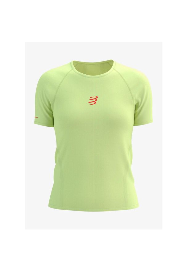 Koszulka do biegania damska Compressport Trail Racing S/S Tshirt. Kolor: zielony