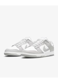 Nike Dunk Low Retro Sneakersy męskie. Okazja: na co dzień. Kolor: biały. Materiał: guma, skóra. Szerokość cholewki: normalna. Sezon: lato #5