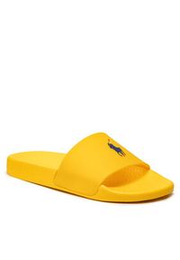 Polo Ralph Lauren Klapki Polo Silde 809860988002 Żółty. Kolor: żółty