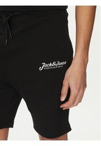 Jack & Jones - Jack&Jones Komplet t-shirt i szorty sportowe Beau 12277466 Czarny Relaxed Fit. Kolor: czarny. Materiał: bawełna. Styl: sportowy #6