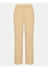 DKNY Spodnie materiałowe UB4PX263 Beżowy Regular Fit. Kolor: beżowy. Materiał: syntetyk