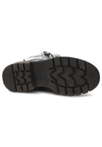 Czarne Botki S.Barski Ocieplane Obuwie Damskie. Kolor: czarny. Materiał: lakier. Szerokość cholewki: normalna. Wzór: haft. Styl: rockowy, elegancki #4