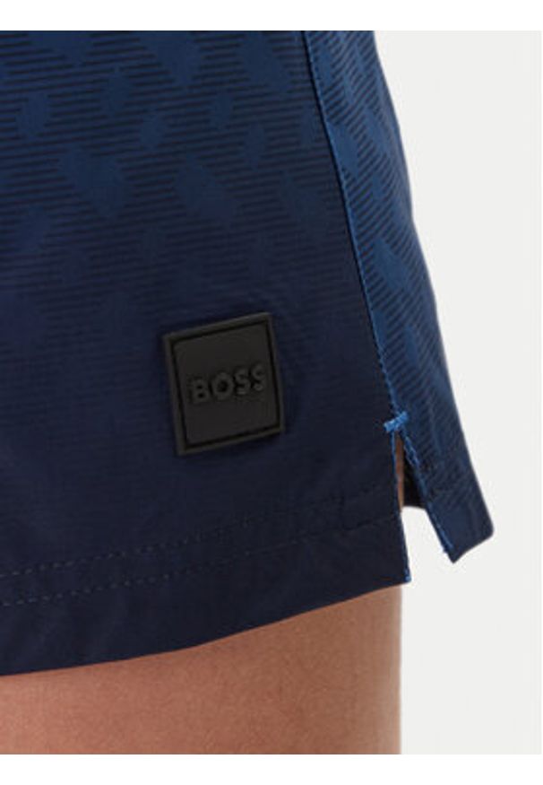 BOSS Szorty kąpielowe Vale 50534343 Niebieski Regular Fit. Kolor: niebieski. Materiał: syntetyk