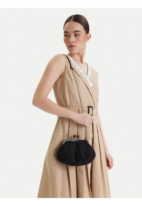 Weekend Max Mara Torebka 2615511014650 Czarny. Kolor: czarny. Materiał: zamszowe, skórzane