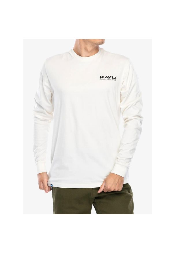KAVU - Longsleeve męski Kavu LS Etch Art. Kolor: biały. Długość rękawa: długi rękaw