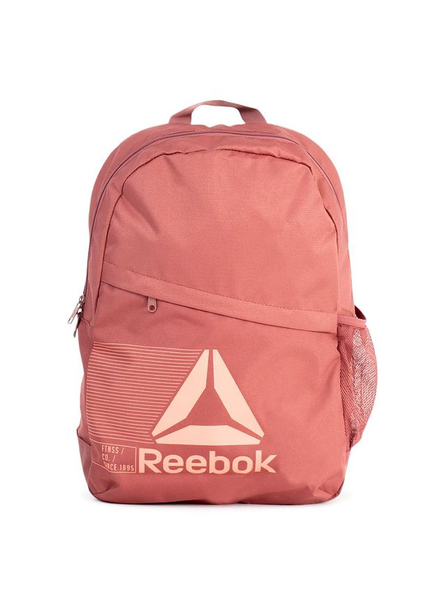 Plecak Reebok Active Fon DU3004 - różowy. Kolor: różowy. Materiał: tkanina, poliester. Wzór: paski. Styl: sportowy