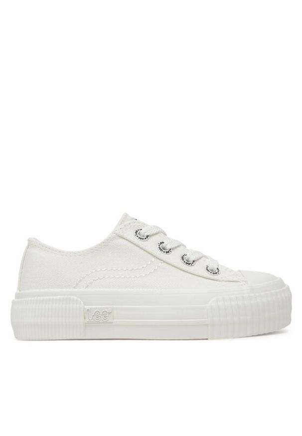 Lee Trampki LEE-ISLA C LOW JR 50251058.71G Biały. Kolor: biały. Materiał: materiał