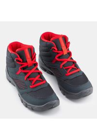 quechua - Buty turystyczne dla dzieci Quechua MH100 mid. Kolor: czerwony, szary, wielokolorowy. Sport: turystyka piesza