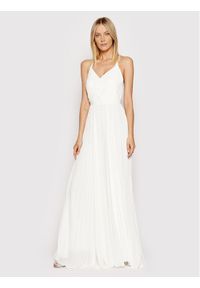 Morgan Sukienka wieczorowa 221-RANIA Biały Regular Fit. Kolor: biały. Materiał: syntetyk. Styl: wizytowy #1