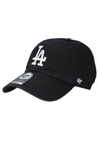 Czapka z daszkiem dla dorosłych 47 Brand MLB Los Angeles Dodgers 47 Clean Up Cap. Kolor: czarny. Materiał: bawełna