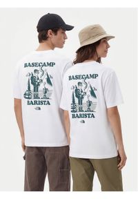 The North Face T-Shirt NF0A8JAA Biały Relaxed Fit. Kolor: biały. Materiał: bawełna #1