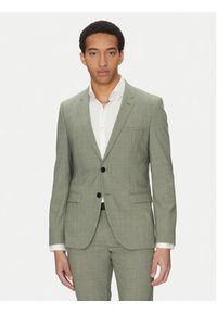 Hugo - HUGO Garnitur Arti/Hesten232X 50540341 Zielony Extra Slim Fit. Kolor: zielony. Materiał: syntetyk #8