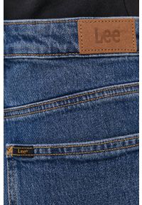 Lee - Szorty jeansowe. Okazja: na co dzień. Kolor: niebieski. Materiał: jeans. Wzór: gładki. Styl: casual #4