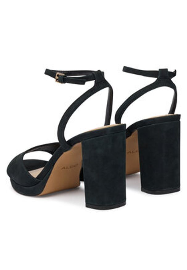 Aldo Sandały Gracious 13966706 Czarny. Kolor: czarny. Materiał: nubuk, skóra