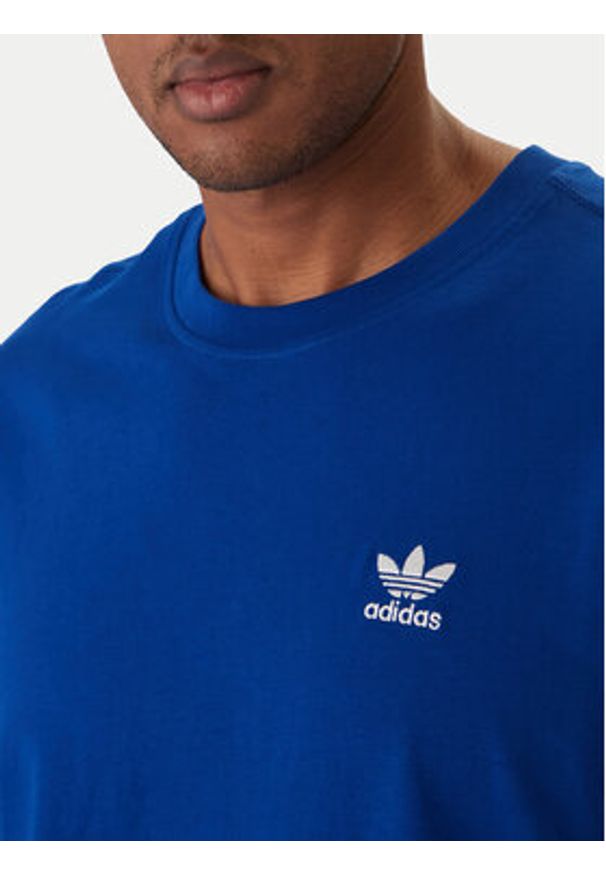 Adidas - adidas T-Shirt Trefoil Essentials KD1316 Niebieski Regular Fit. Kolor: niebieski. Materiał: bawełna