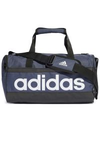 Adidas - Torba adidas Essentials Linear Duffel Bag Extra Small HR5346 - niebieska. Kolor: niebieski. Materiał: poliester. Sport: fitness #1