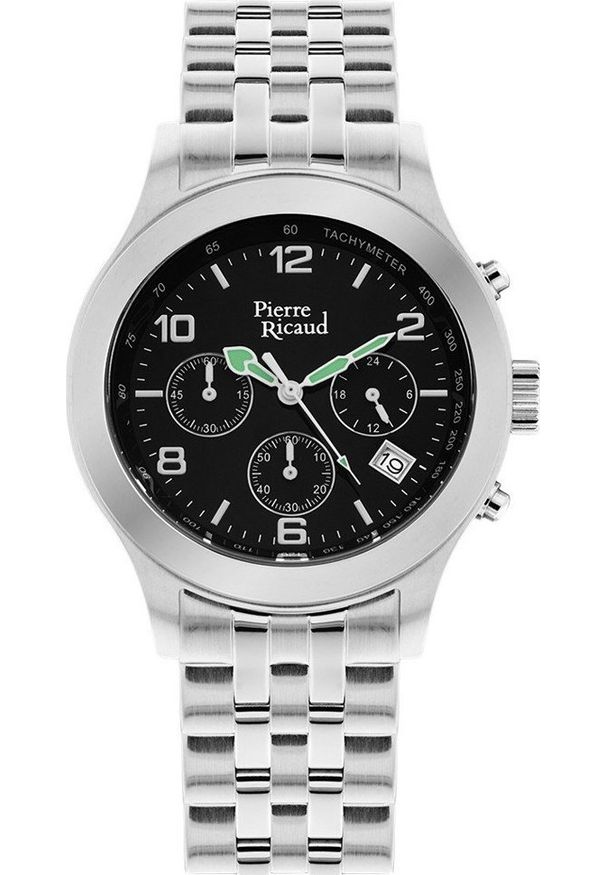 Zegarek Pierre Ricaud Zegarek męski Pierre Ricaud P60009.5154CH srebrny. Kolor: srebrny