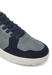 TOMMY HILFIGER - Tommy Hilfiger Sneakersy Basket Core Lite Suede FM0FM05519 Szary. Kolor: szary. Materiał: skóra, zamsz #6