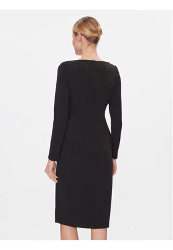 DKNY Sukienka koktajlowa DD3J1493 Czarny Regular Fit. Kolor: czarny. Materiał: syntetyk. Styl: wizytowy