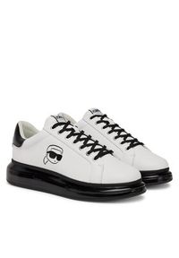 Karl Lagerfeld - KARL LAGERFELD Sneakersy KL52630N Biały. Kolor: biały. Materiał: skóra