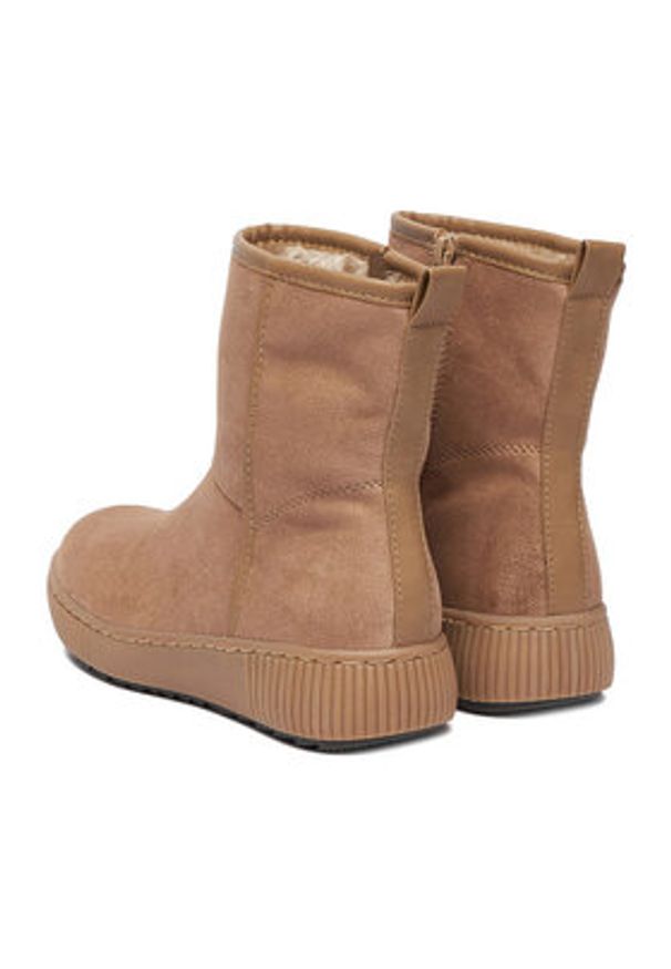 Clara Barson Botki CEO-WS13075-01 Beżowy. Kolor: beżowy. Materiał: materiał