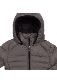 PEAK MOUNTAIN - Kurtka dziewczęca Peak Mountain. Kolor: szary. Materiał: puch. Sezon: zima #2