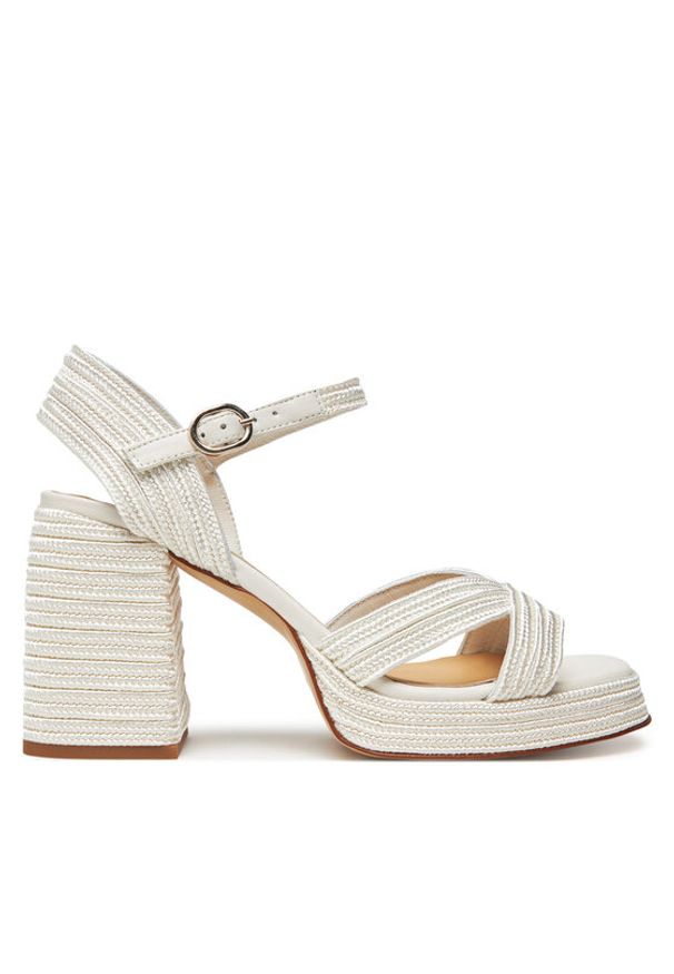 Castañer Espadryle Valle/142 023116 Biały. Kolor: biały. Materiał: materiał