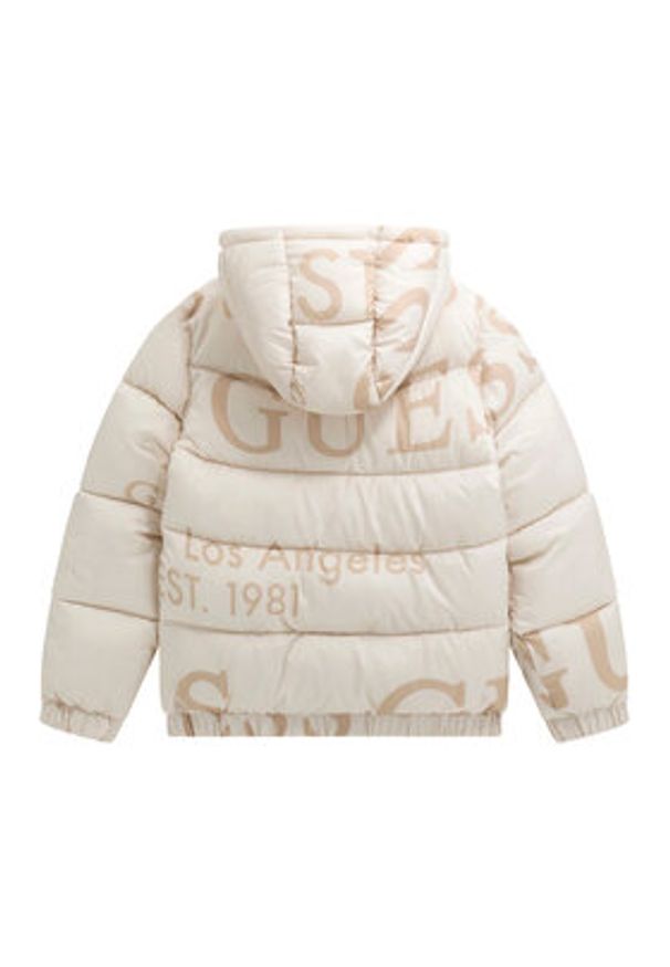 Guess Kurtka zimowa H5BJ00 WCFM0 Beżowy Regular Fit. Kolor: beżowy. Materiał: syntetyk. Sezon: zima