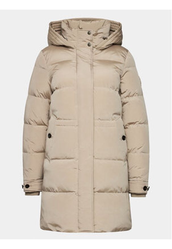 Woolrich Płaszcz zimowy Alsea CFWWOU0697FRUT1148 Beżowy Regular Fit. Kolor: beżowy. Materiał: syntetyk. Sezon: zima