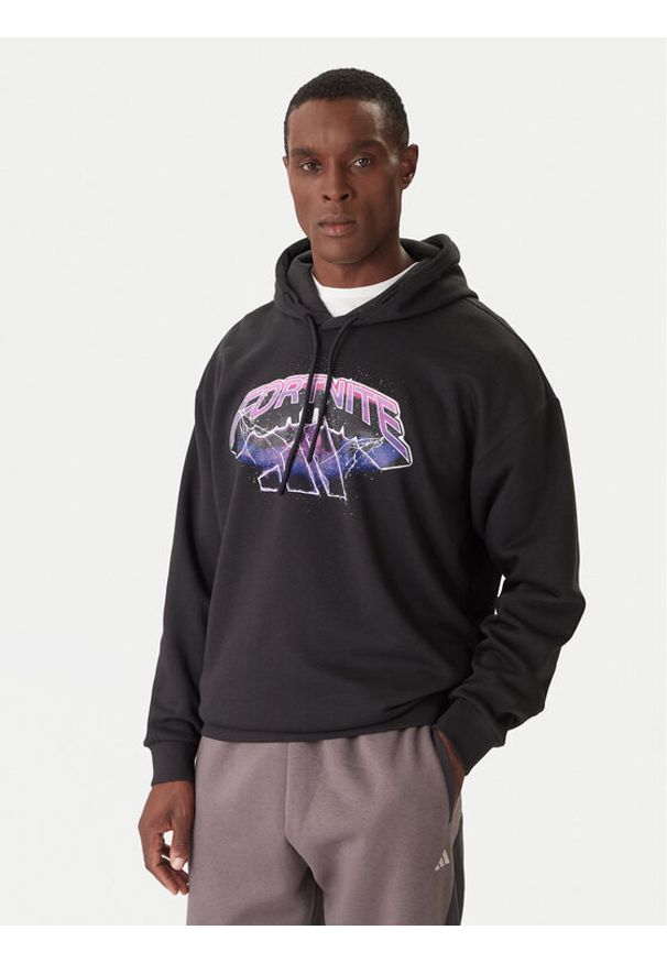 Adidas - adidas Bluza Fortnite JV8018 Czarny Regular Fit. Kolor: czarny. Materiał: bawełna