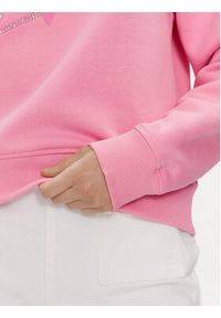 Guess Bluza Cn Icon W4RQ96 KB681 Różowy Regular Fit. Kolor: różowy. Materiał: bawełna