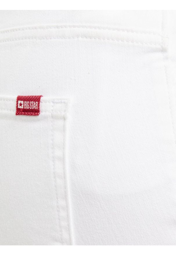 Big-Star - Jeansy damskie białe Adela Bootcut 814. Kolor: biały. Długość: krótkie